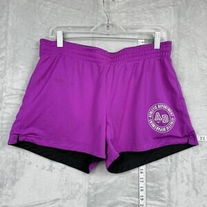 Nike Athletic Dept Reversible Mesh Shorts Purple Black Size M VTG Wmns Inseam 3”